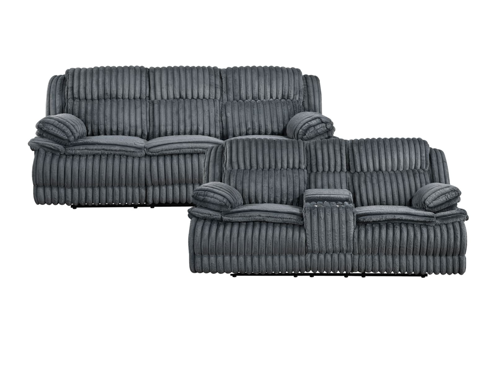 Snuggly Reclining Console Loveseat - Image 6