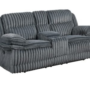 Snuggly Reclining Console Loveseat