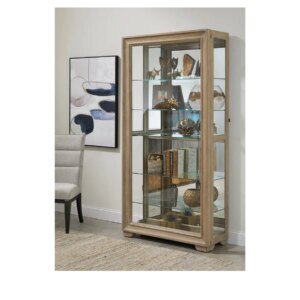 Pulaski Accents Tan Sliding Curio