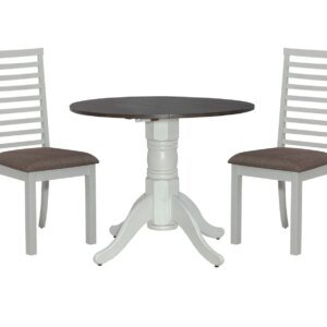 Bay Cove 3 Pc. Drop Leaf Dining Set w/ Ladder Back Chairs