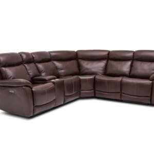Kinetic 6 Pc. Leather Power Reclining Sectional