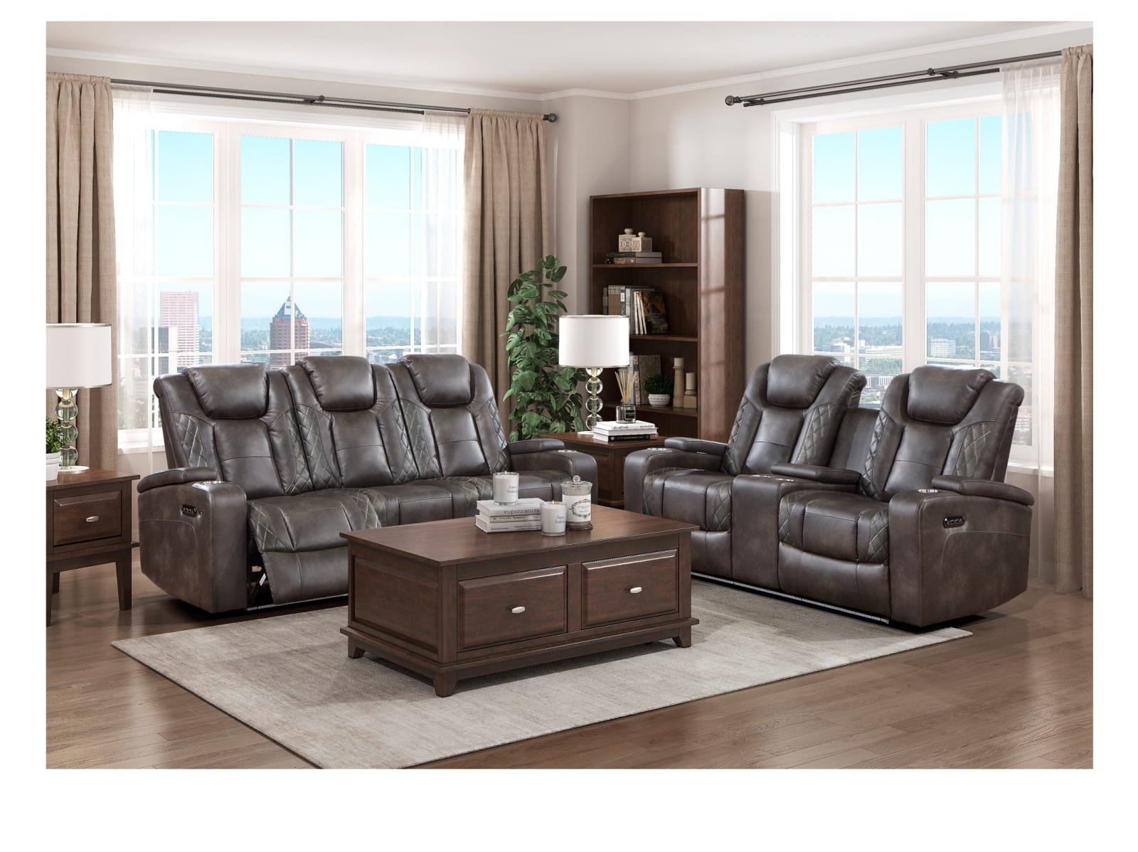 Meteorite Reclining Loveseat - Image 10