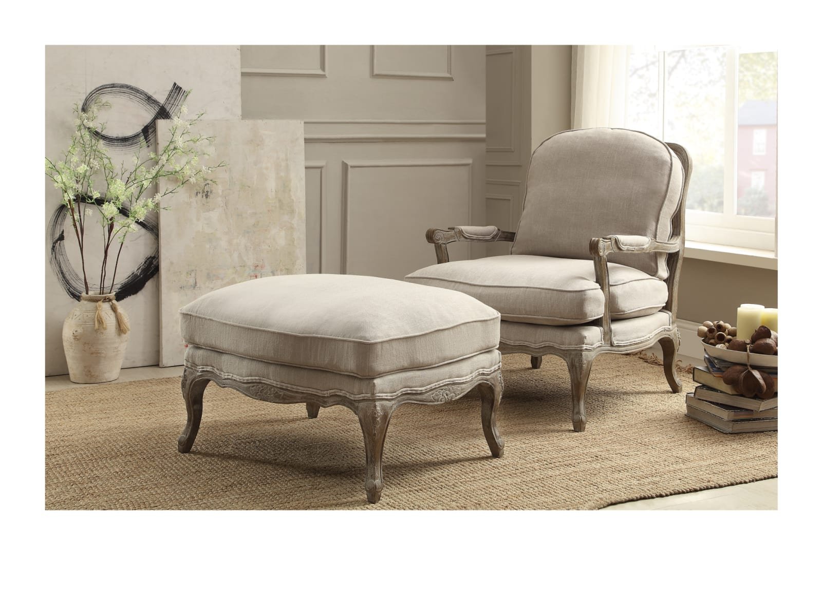 Anjelica Accent Ottoman - Image 2