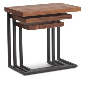 Adderly Live Edge 3 pack Nesting Tables