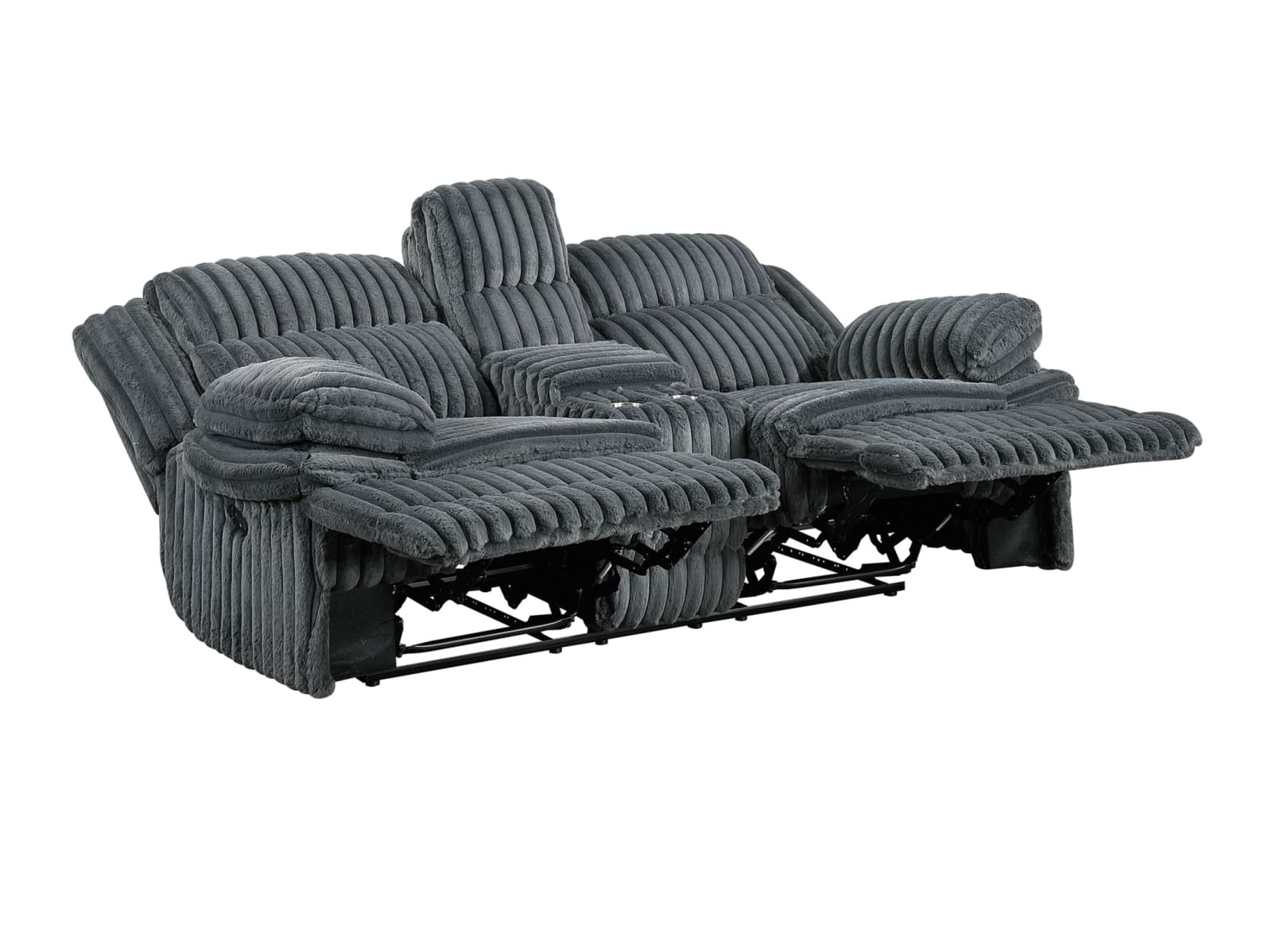 Snuggly Reclining Console Loveseat - Image 2