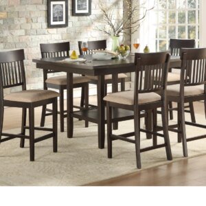 Breeva 5 Pc. Slat Back Counter Height Set