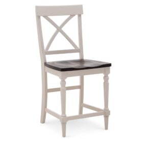 Mountain Home 24" Backed Bar Stool