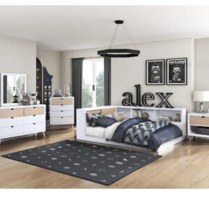 Gianna Bookcase Corner Bed