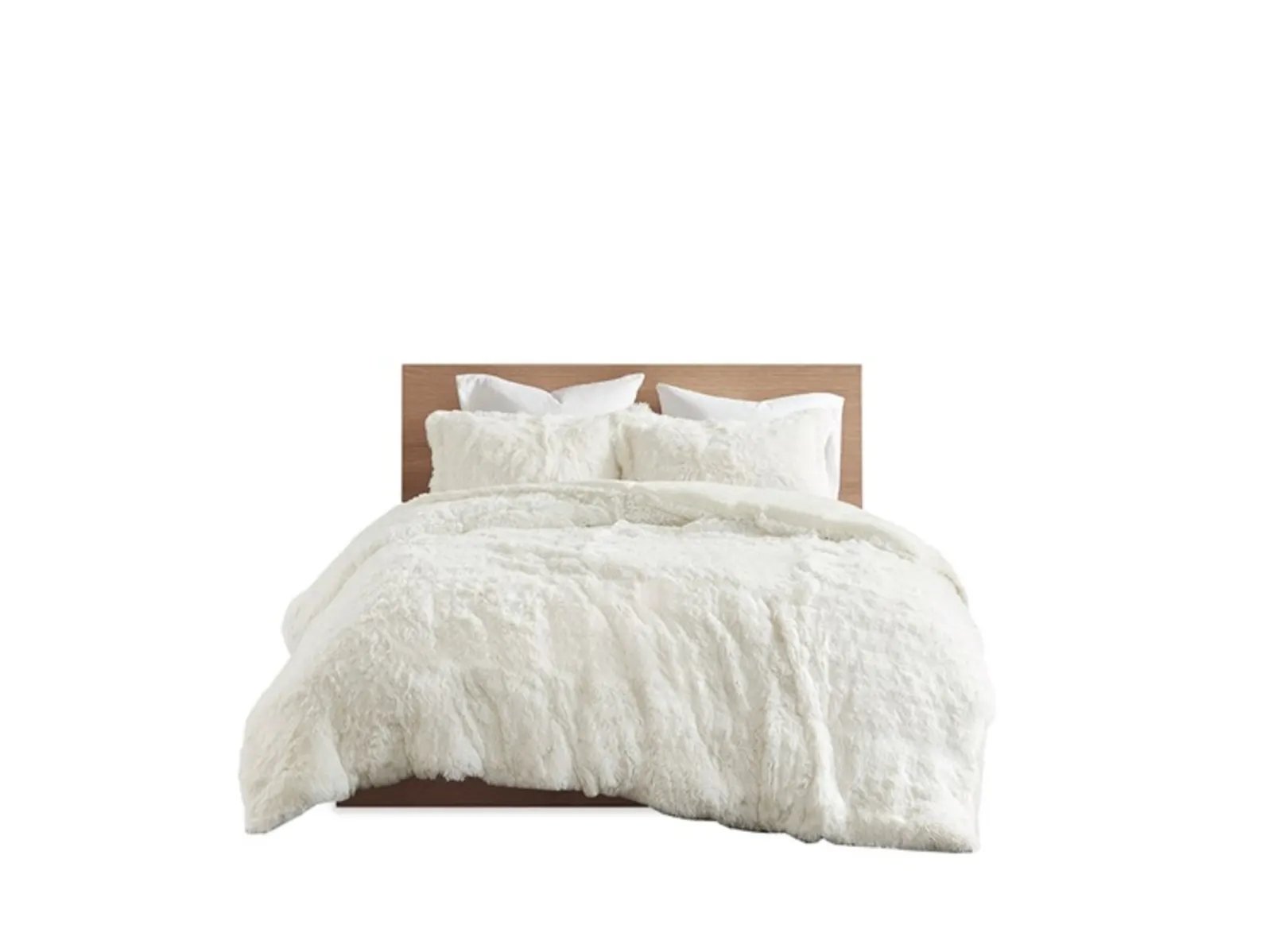 Malea Faux Fur Duvet Cover Set - Image 3