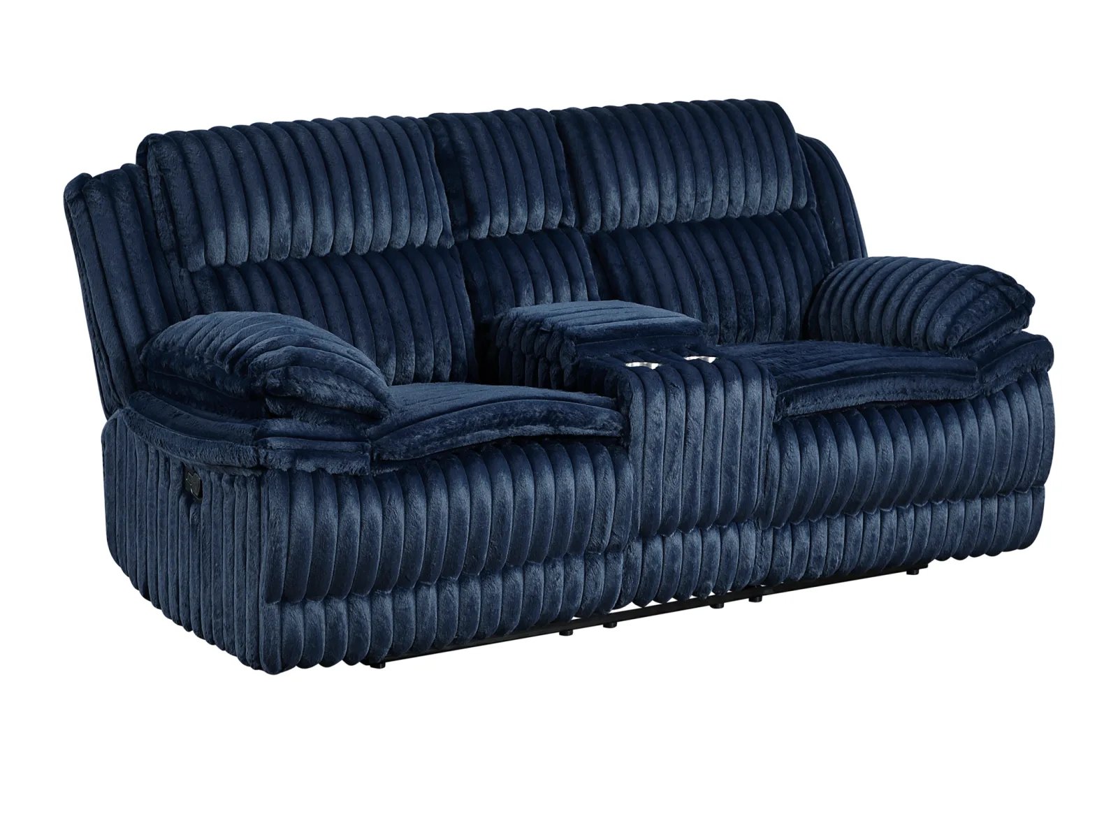 Snuggly Reclining Console Loveseat - Image 8