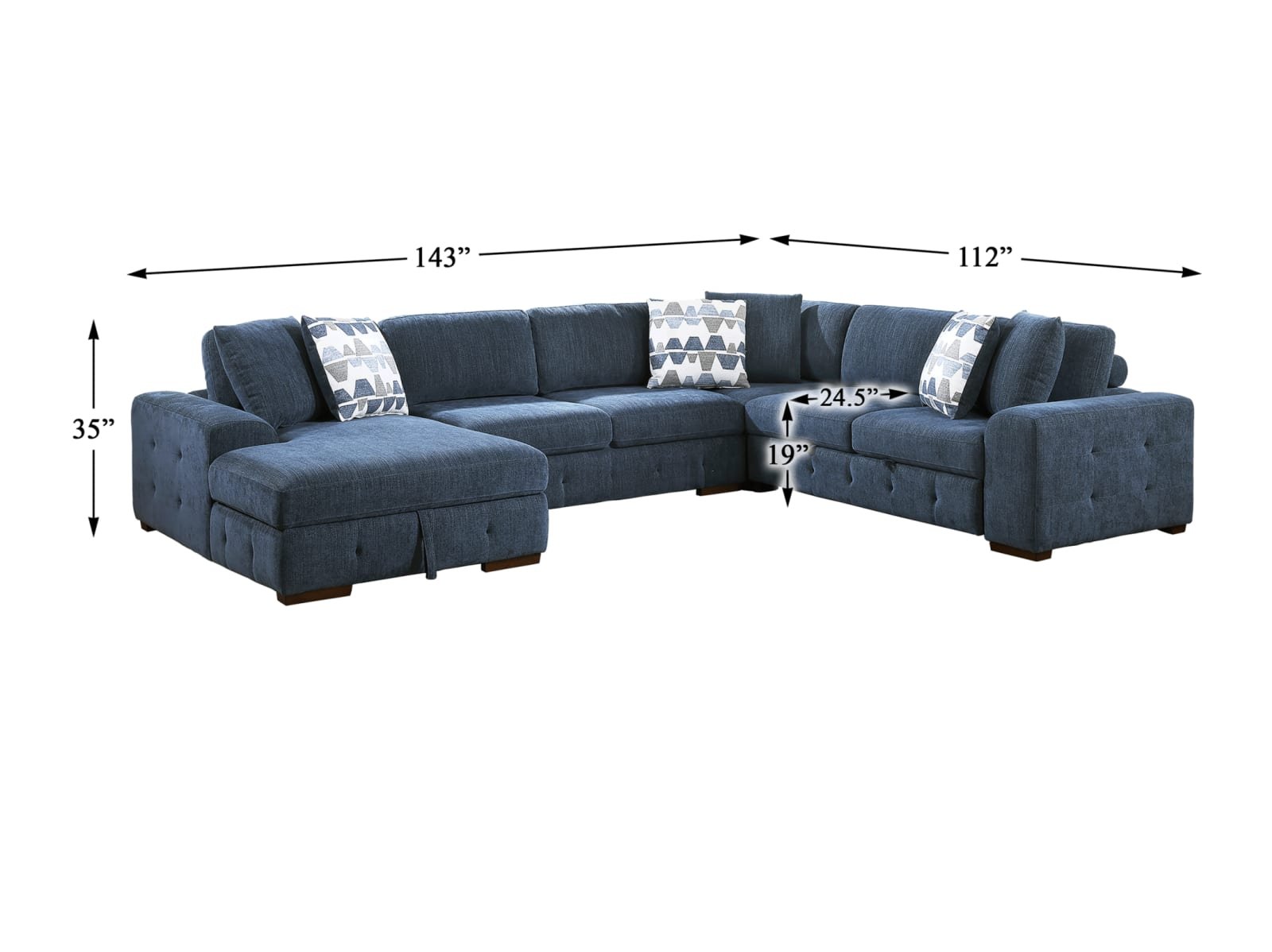 Wyndham 4 Pc. Sectional - Image 6