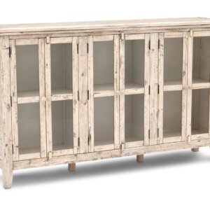 Rustic Shores 6 Door Accent Cabinet