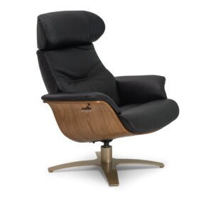 Orbit Leather Swivel Recliner