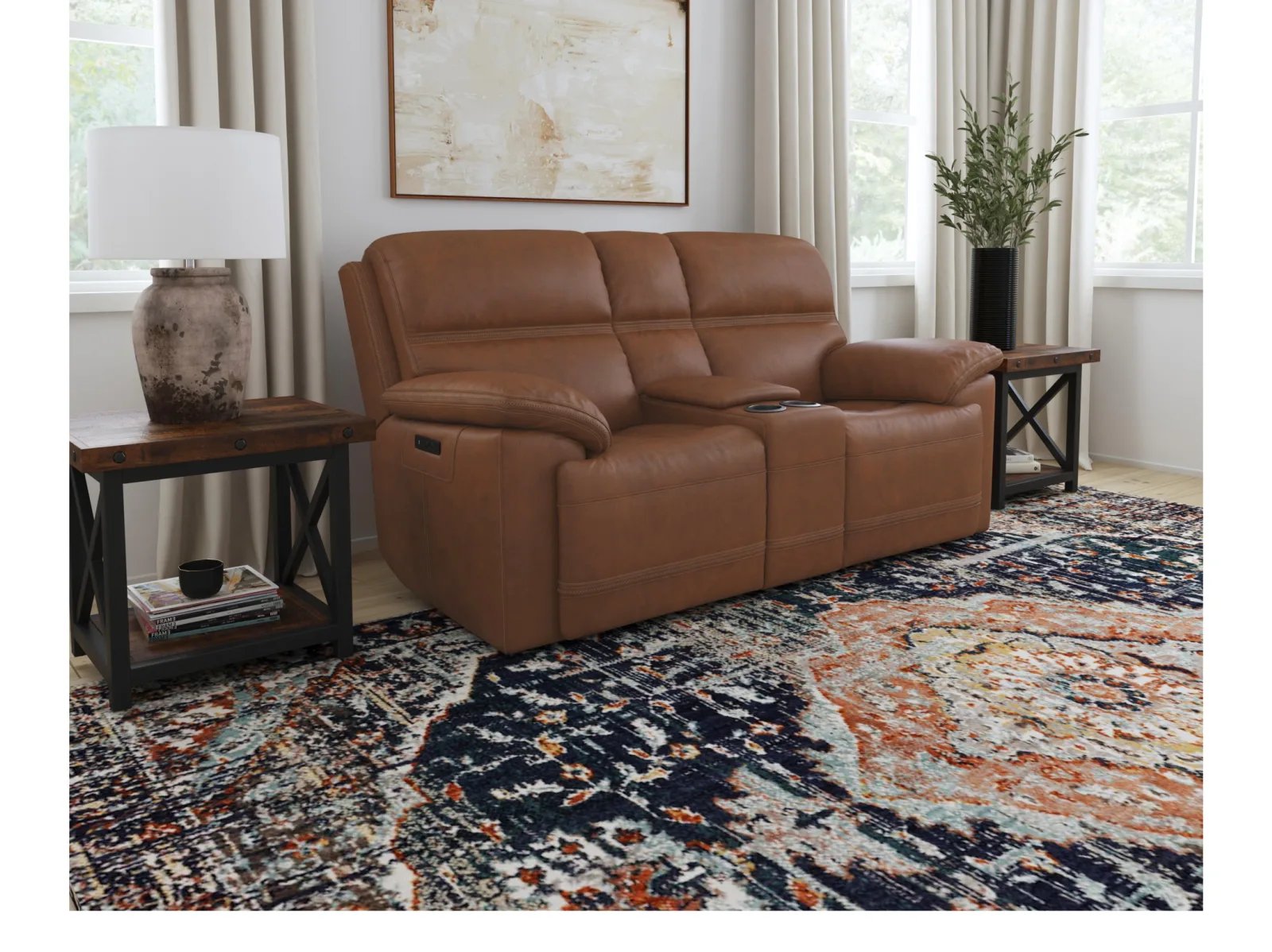 Jackson Power Reclining Console Loveseat