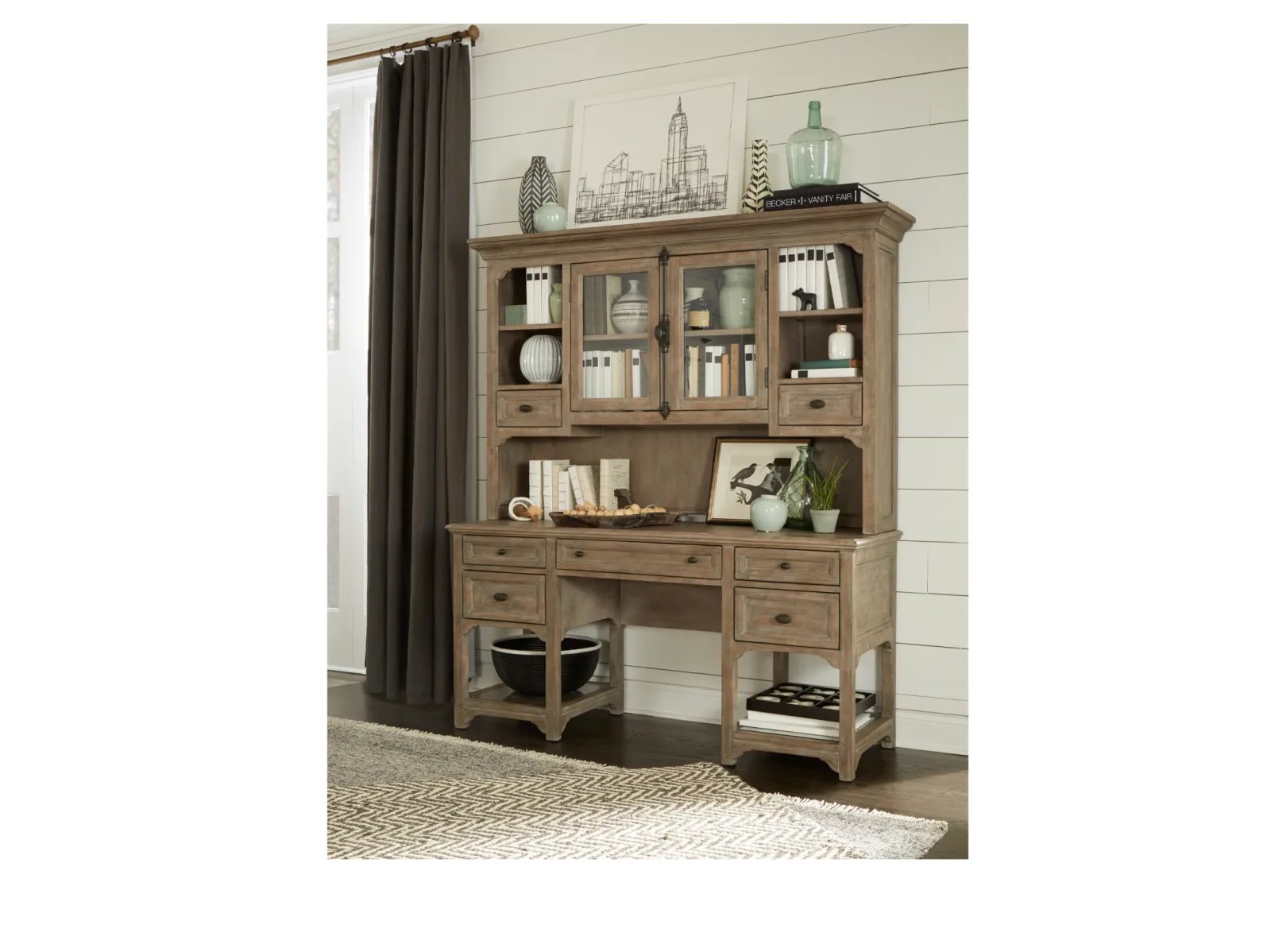 Tenley 2 Pc. Executive Desk with Hutch - Image 3