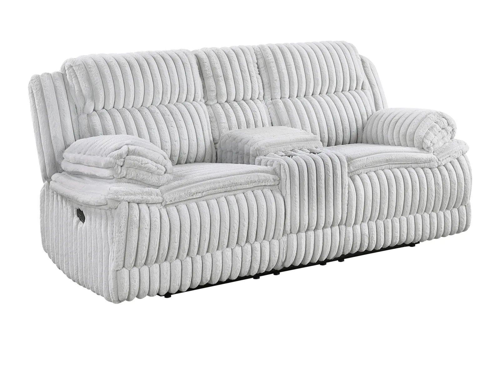 Snuggly Reclining Console Loveseat - Image 9