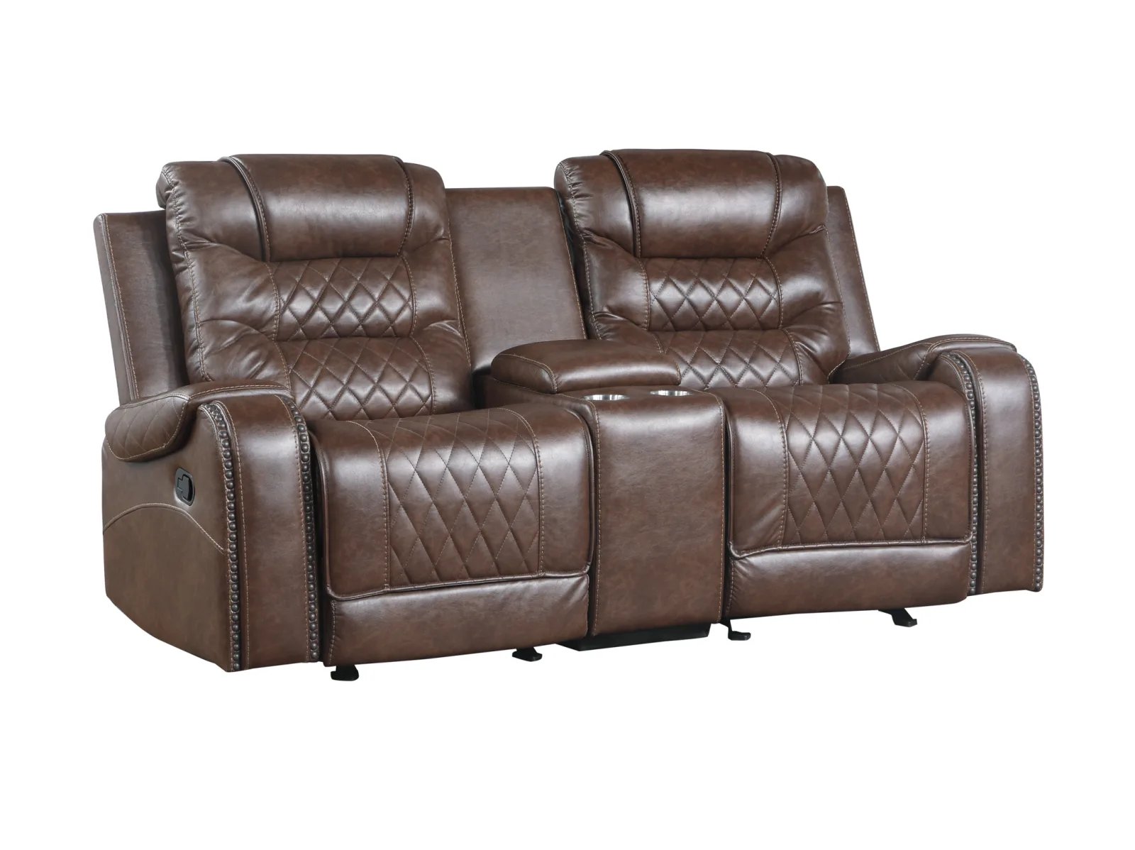 Geoffery Reclining Console Loveseat