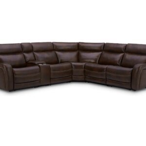 Amando 6 Pc. Leather Power Reclining Sectional
