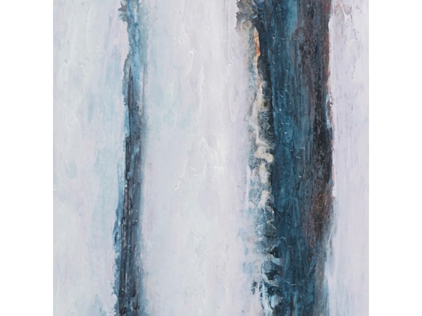 Blue Drift Abstract Gallery Framed Canvas Wall Art 5 Pc Set - Image 5