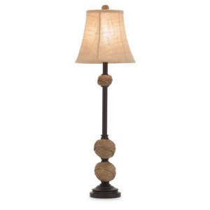 Burlap Buffet Table Lamp