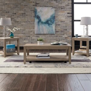 Sandstone 3 Pc. Coffee Table Set