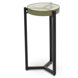 Recycled Glass Metal Table