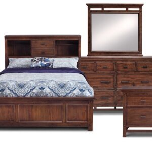 Wolf Creek Bookcase 4 Pc. Bedroom Set