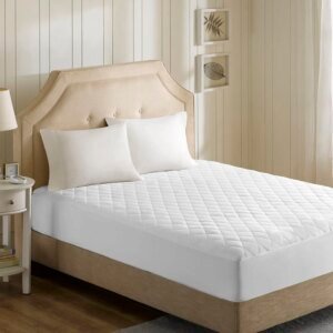 Cotton Blend Heated Mattress Pad