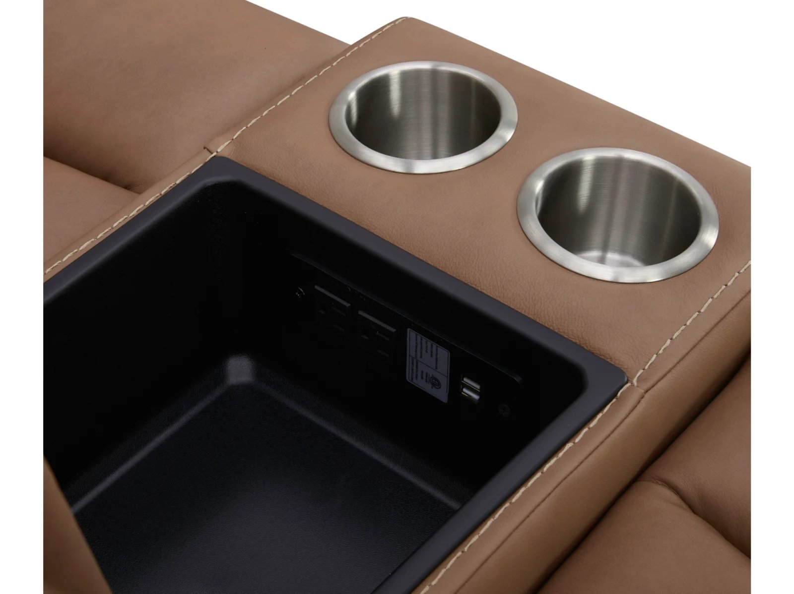 Boone Leather Power Reclining Console Loveseat - Image 4