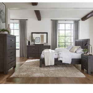 Vinson Graphite Platform Bed