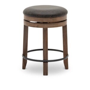 Baker Street Swivel Backless Bar Stool