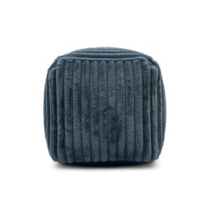 Channel Faux Fur Pouf