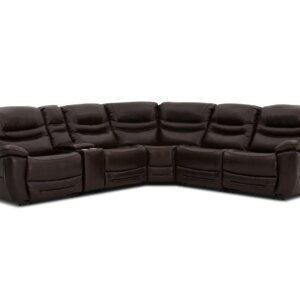 Lounge II 6 Pc. Leather Reclining Sectional