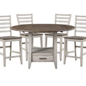 Ilse 5 Pc. Drop Leaf Counter Height Set
