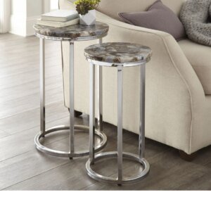 Obsidian Nesting End Tables