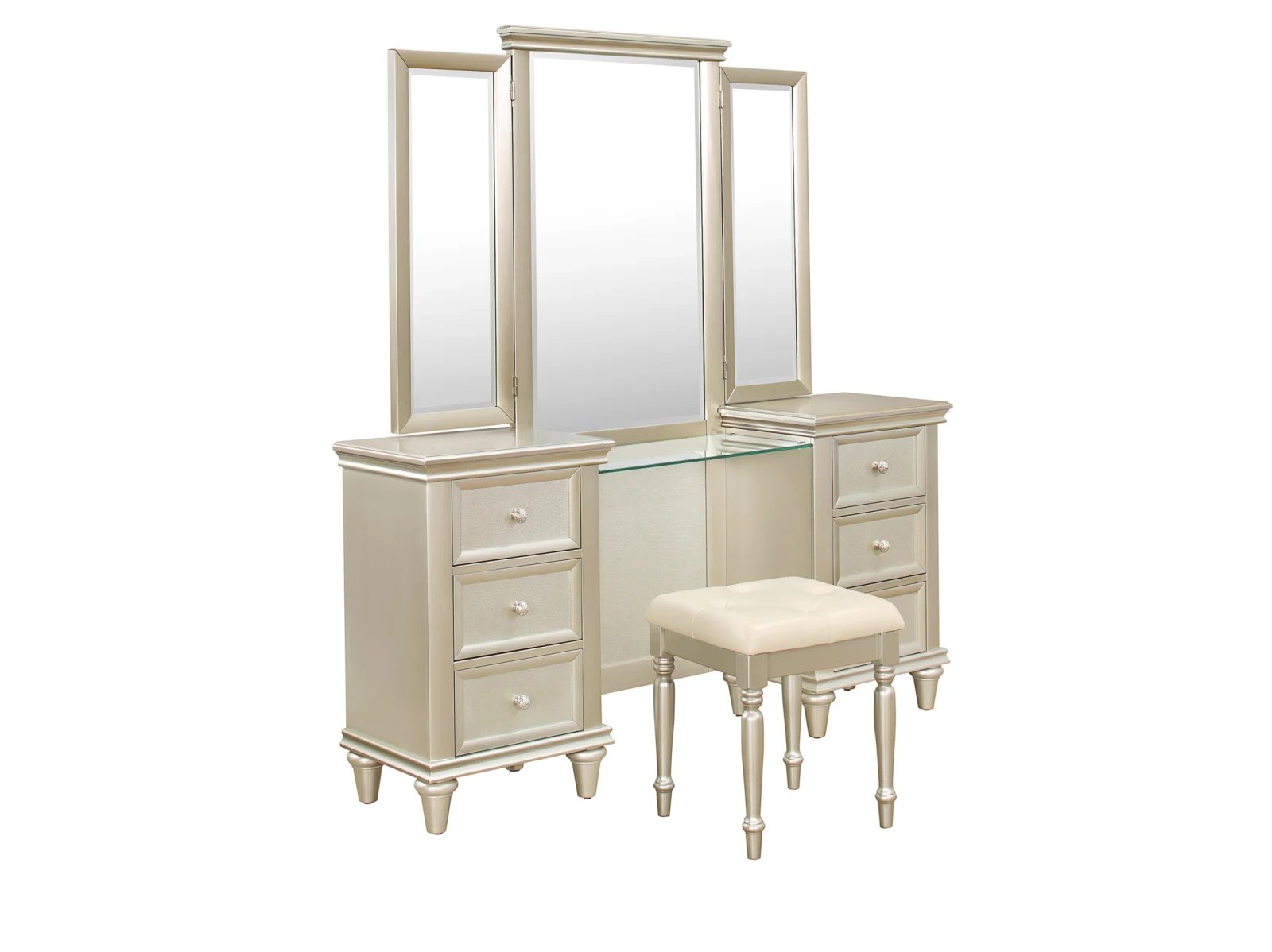 Antoinetta Vanity Dresser with Mirror - Image 2
