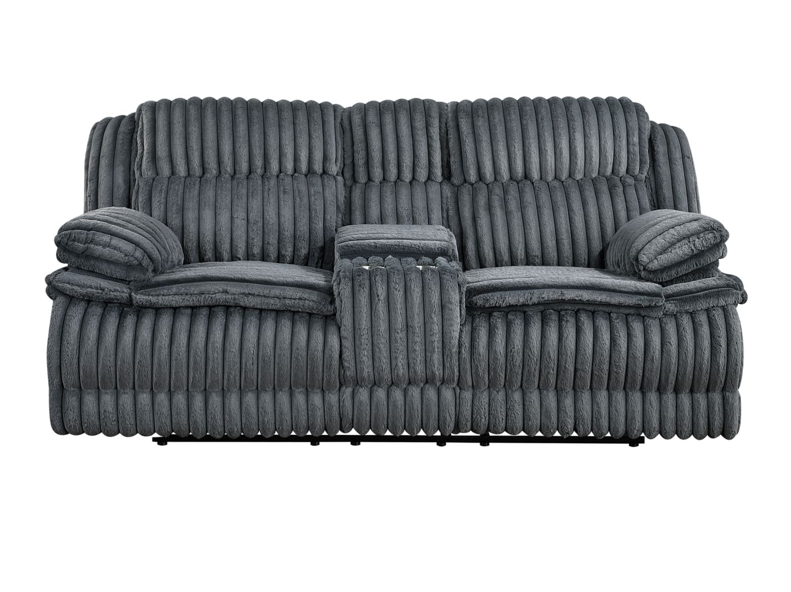 Snuggly Reclining Console Loveseat - Image 3