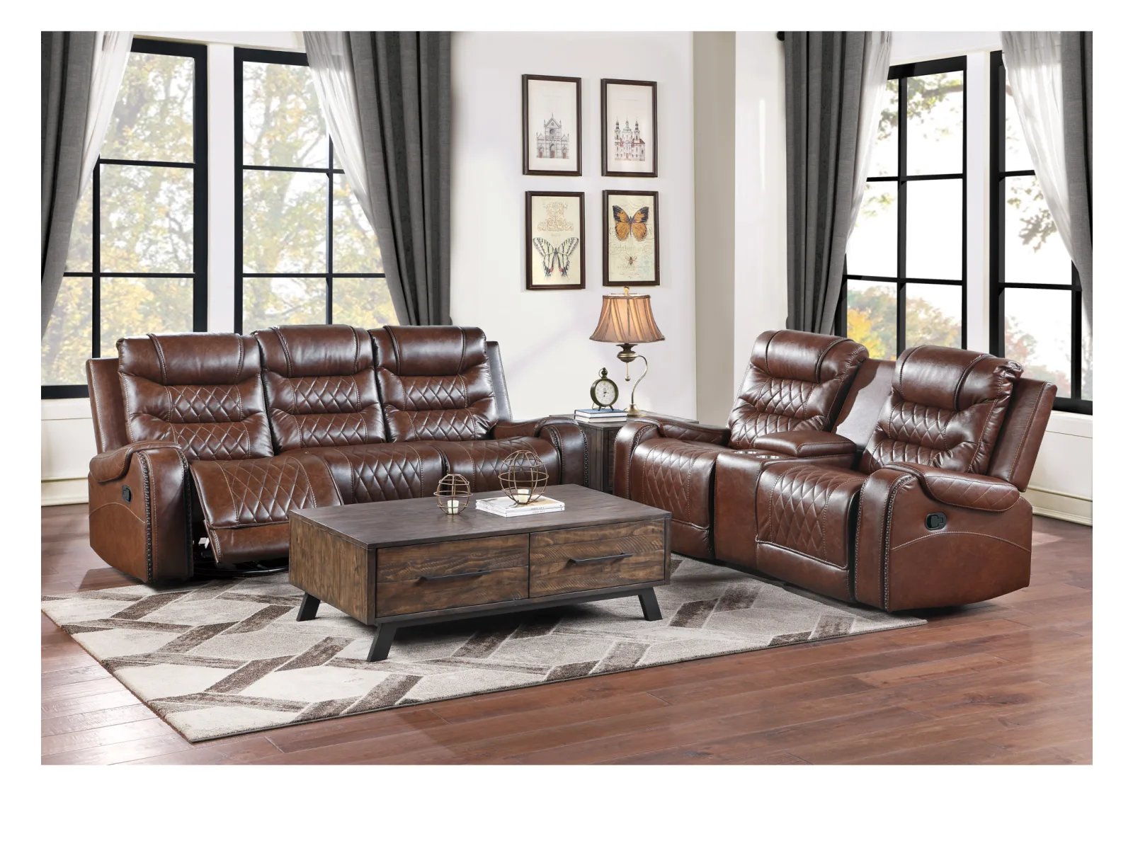 Geoffery Reclining Console Loveseat - Image 5