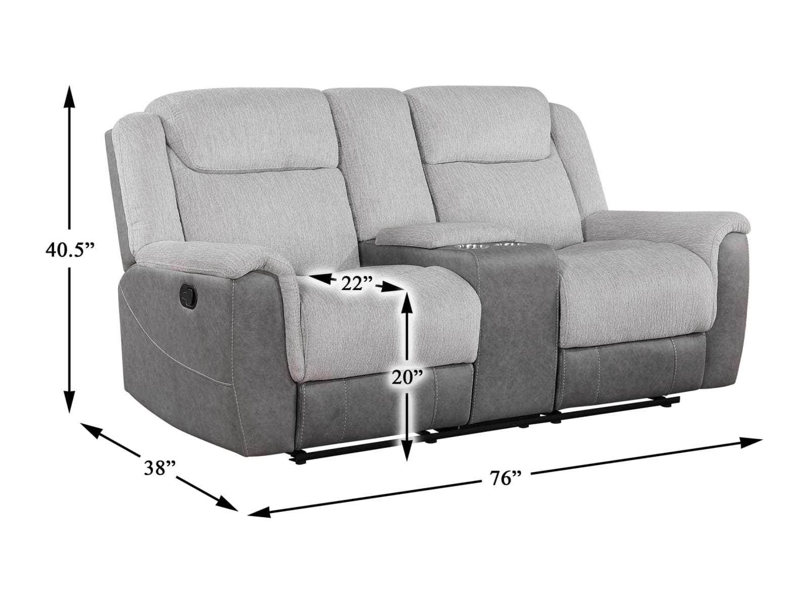 Hemet Reclining Console Loveseat - Image 5