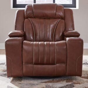 Coppola Leather Power Swivel Recliner