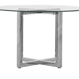 Amenia Glass Round Dining Table