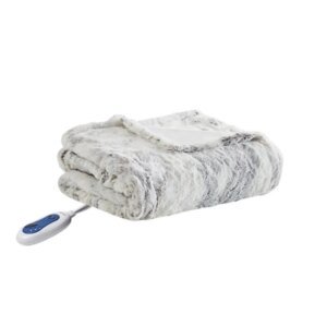 Zuri Faux Fur Heated Blanket