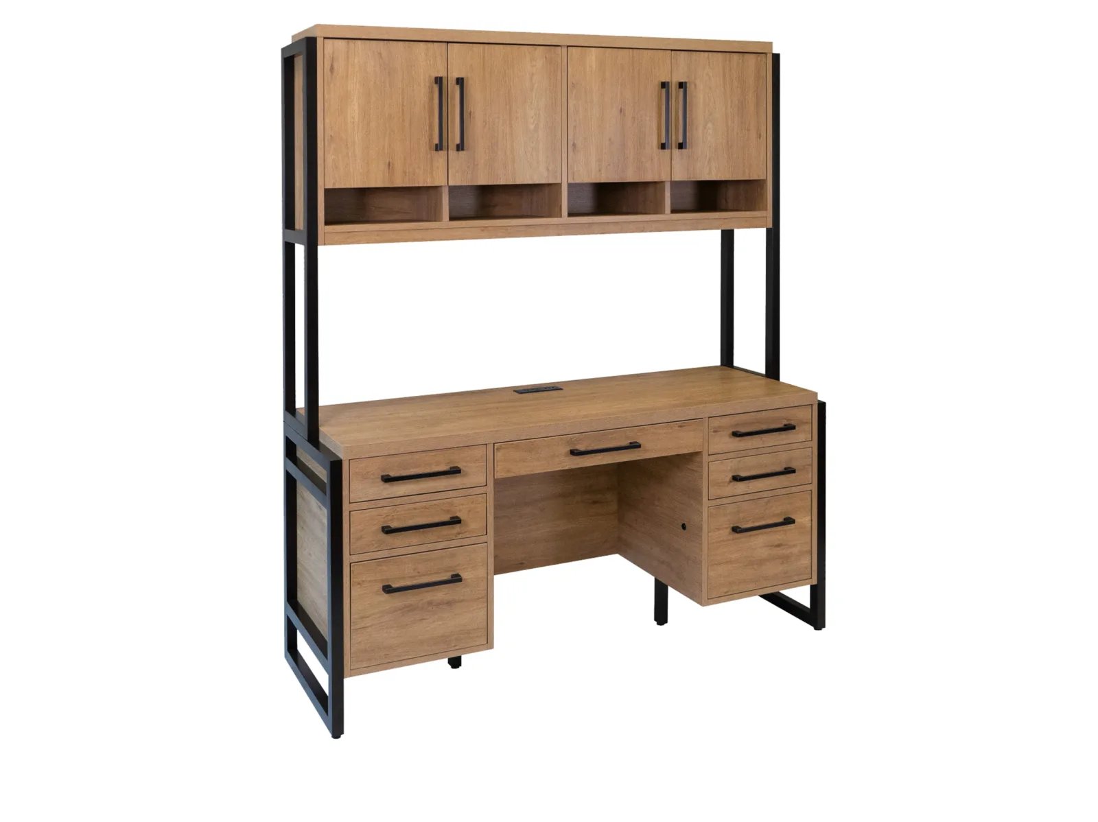 Massard 2 Pc. Credenza and Hutch - Image 4