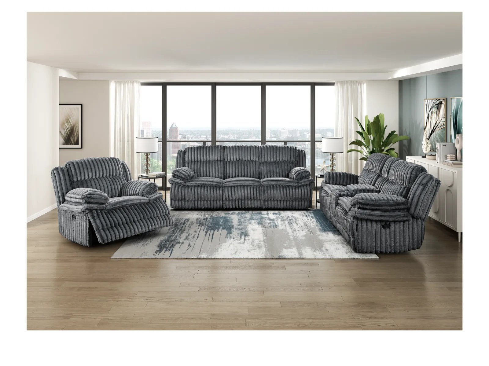 Snuggly Reclining Sofa - Image 8