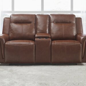 Aptos Leather Power Reclining Loveseat